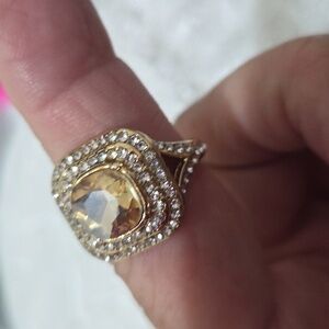 New 18K Gold Plated Diamond Rings